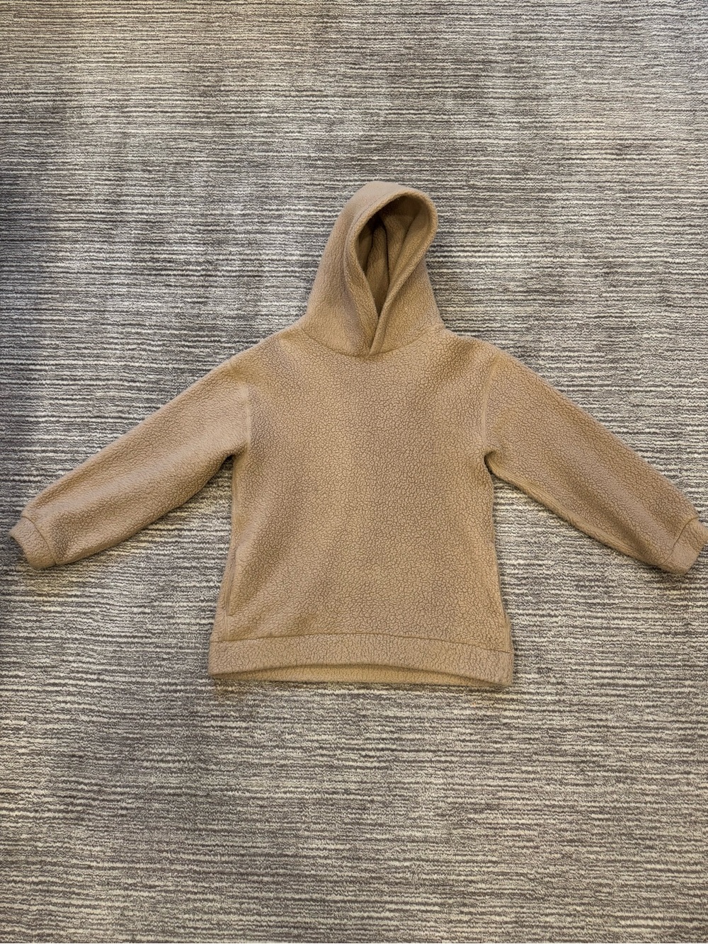 Babaton Plush Hooded Teddy Sweater - Camel Brown - Picture 2 of 8